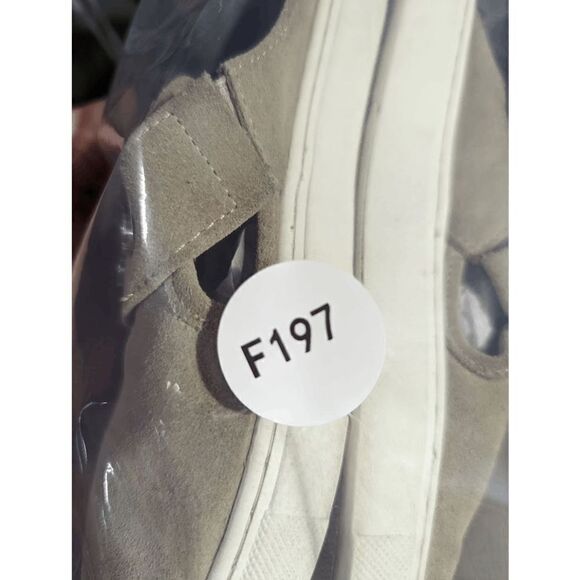 REBECCA Minkoff Sonia Taupe Tan Suede Mule Sneakers Size 9 Slip On Slides Studs - Picture 13 of 14